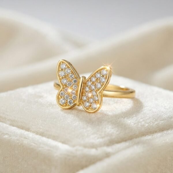 Butterfly Ring — gold plated ring by Priyavi Creation