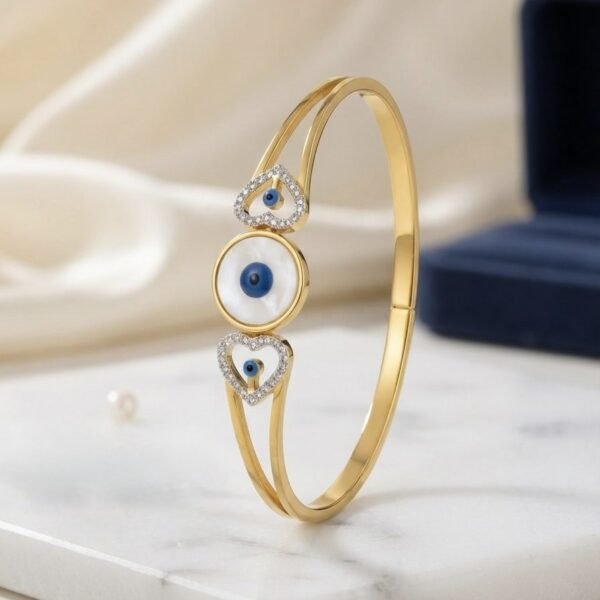 Evil Eye Bracelet — gold plated bracelet by Priyavi Creation