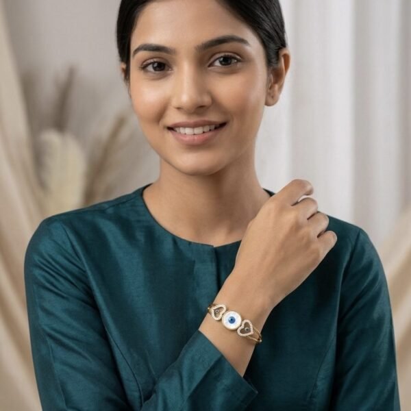 Evil Eye Bracelet worn by a model