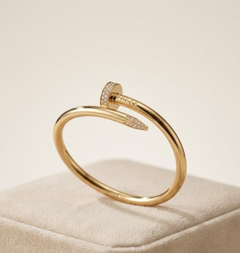 Gold Nail Cuff Bracelet — gold plated bracelet by Priyavi Creation