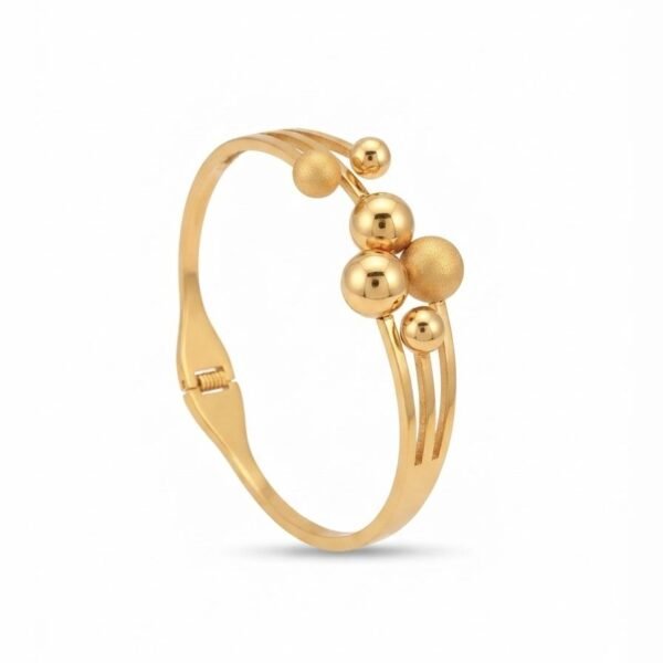 Multi Strand Ball Bead Bangle — gold plated bracelet by Priyavi Creation