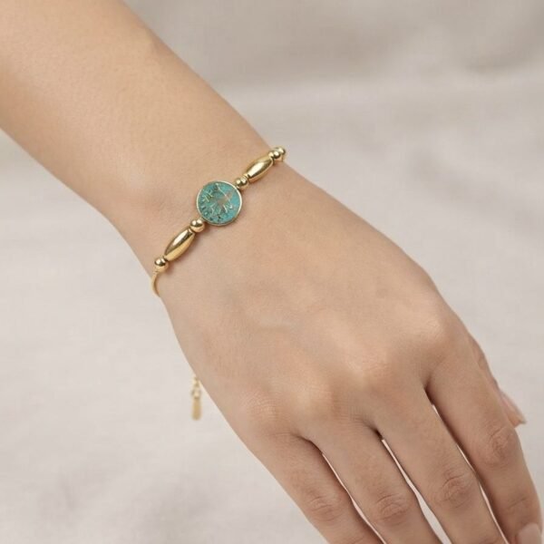Rakhi Style Green Tree Bracelet — gold plated bracelet by Priyavi Creation